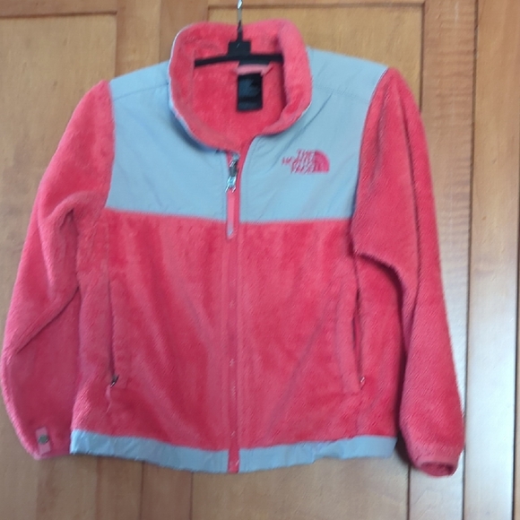 The North Face Other - The North Face Kids Coral and Gray Fleece Jacket